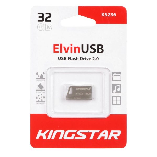 فلش 32GB USB2 KingStar Elvin KS236