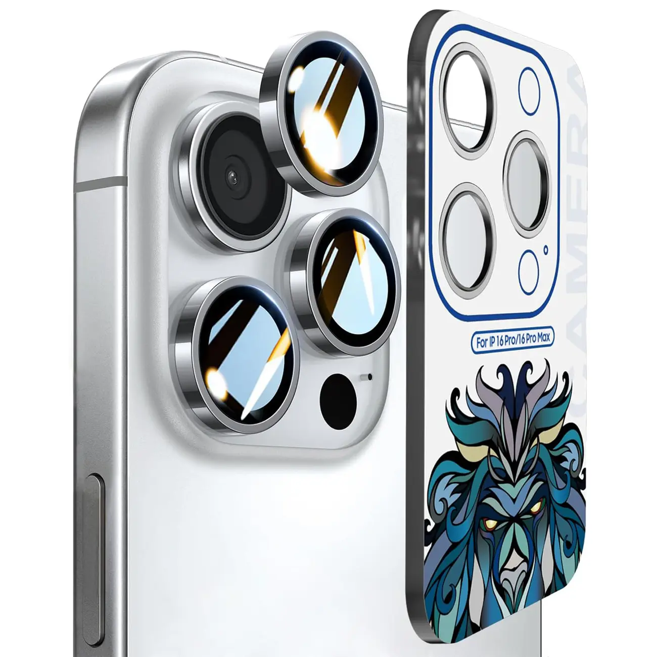 512575 محافظ لنز دوربین آیفون 16 پرو و آیفون 16 پرومکس لیتو Lito Titanium AR - Image 1
