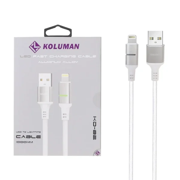 کابل شارژ ios لایتنیگ شرکت کلومن Koluman مدل KD-82