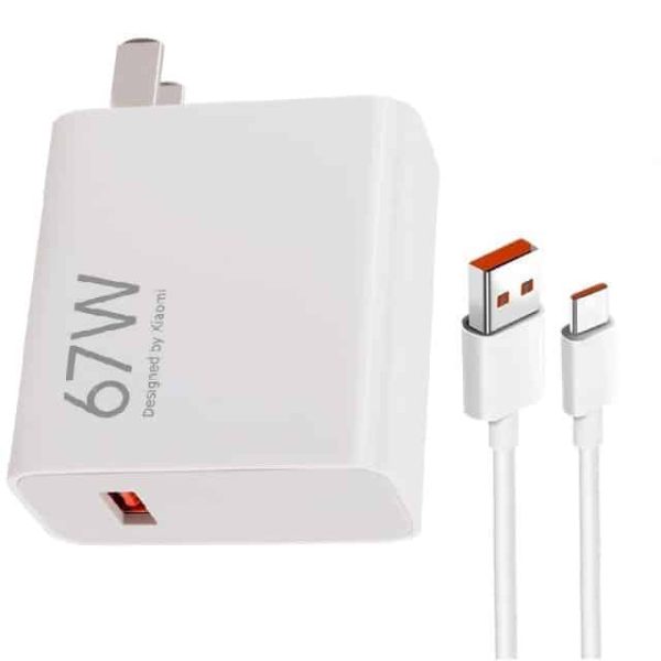 کلگی شارژ شیائومی سر کارتنی پین اروپایی 67W