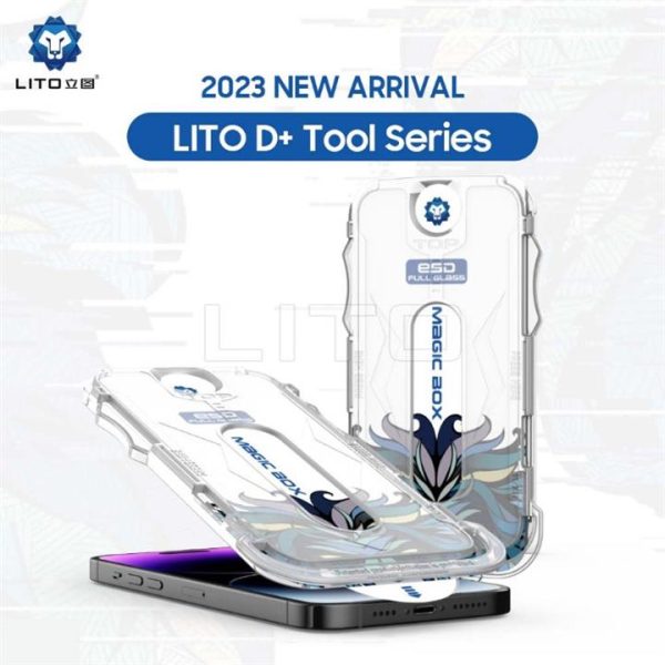 گلس iPhone 16promax لیتوو مدل D+ Tools Magic Glass Box به همراه کیت نصب